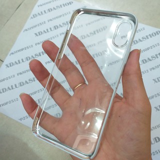 Ốp Lưng iPhone X / iPhone 10 Viền Màu Dạng Cứng Hiệu Baseus