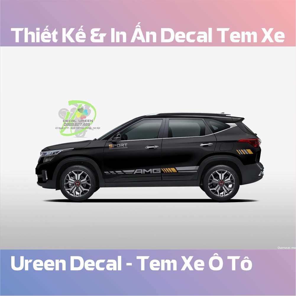 Decal Tem Xe SELTOS Mẫu 001