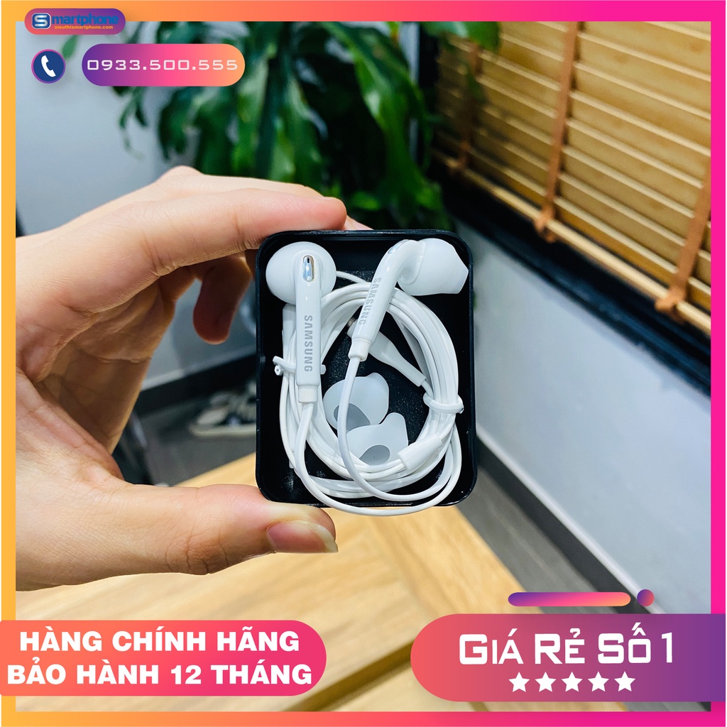Tai nghe dây Sam.sung dành cho Galaxy S7 và S7 Edge jack 3.5mm, tặng kèm 2 nút cao su thay thế - Hàng nguyên seal