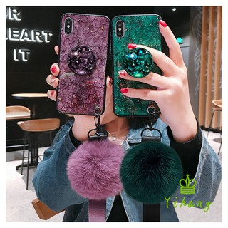 Ốp điện thoại cho có iRing+ pom pom sang chảnh OPPO RENO Z/OPPO/X/K3/OPPO/3PRO/OPPO A1K/OPPO A7/AX5S/OPPO Reno