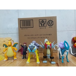 Mô hình tĩnh Pokemon Scale Wolrd 1/20 Trio Beast Bandai Chính Hãng 2nd (đã qua sử dụng)