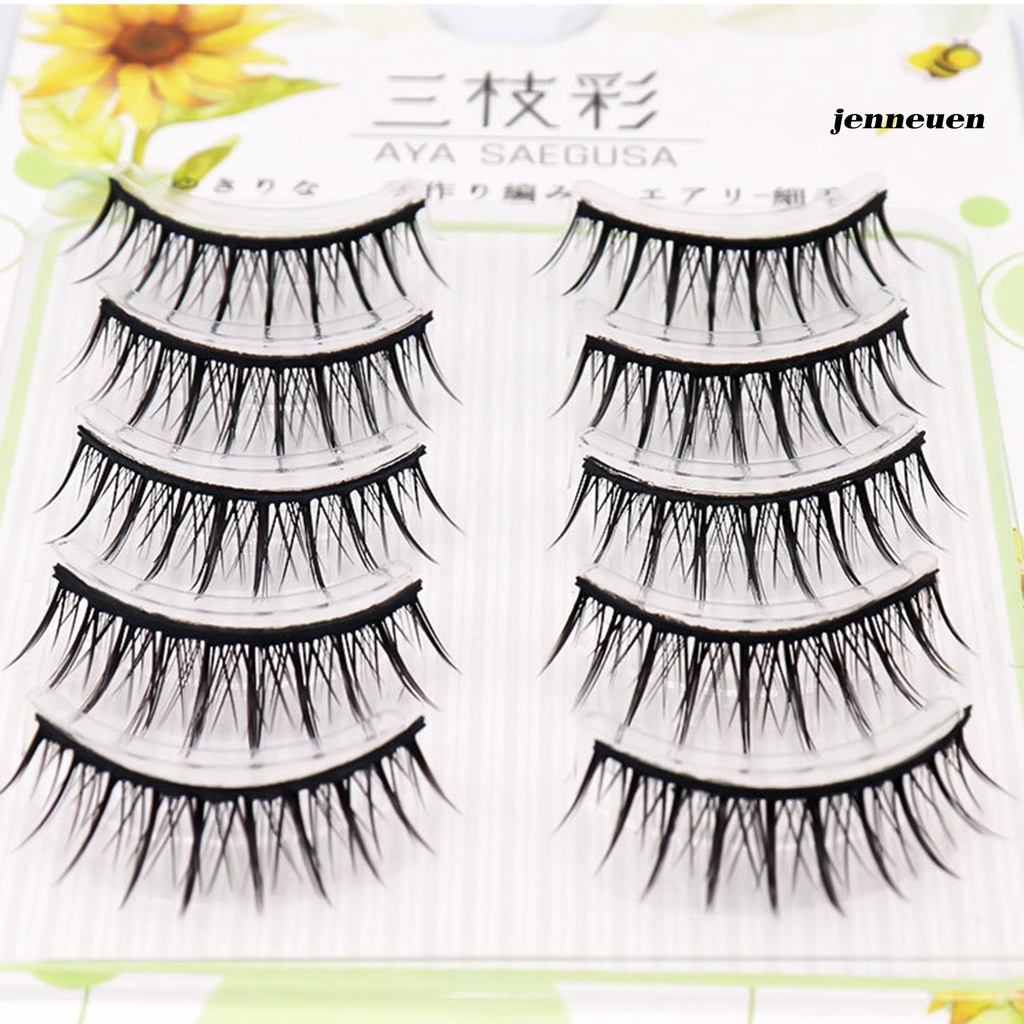 Set 5 Cặp Lông Mi Giả Loại Dày Mini Dành Cho Nữ