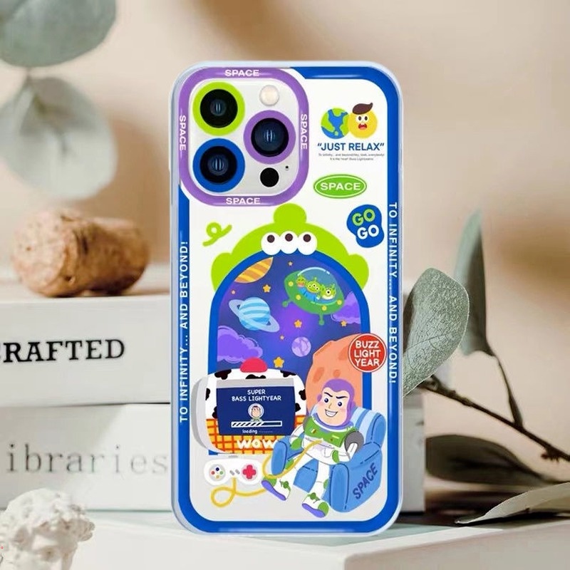 Ốp Điện Thoại Silicon Mềm Trong Suốt Họa Tiết Buzz Lightyear Cho Iphone 13 12 11 Pro MAX X XS MAX XR 6 7 8 Plus