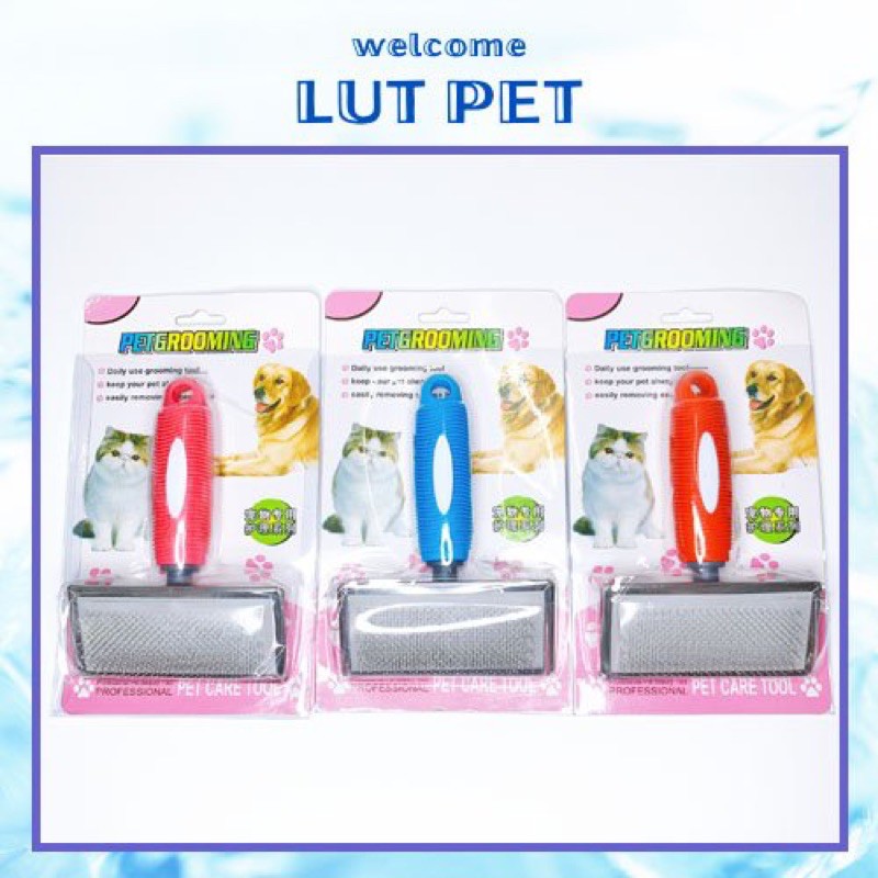 Lược chải lông cao cấp gỡ rối đánh bông lấy lông rụng chó mèo Slicker brush - grooming - lutpet