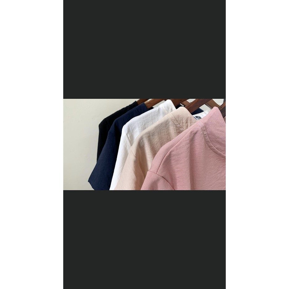 Bộ Đũi Nam Chất Đũi Siêu Mát,Áo Đũi Nam Cổ Tàu Cộc Tay Phong Cách | BigBuy360 - bigbuy360.vn