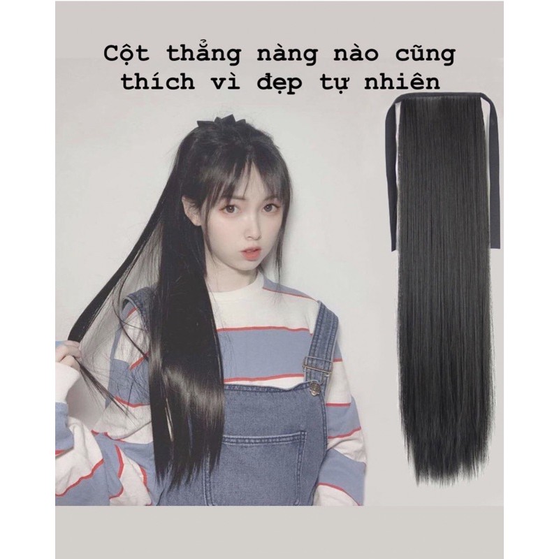 tóc giả cột thẳng dài ❤️FREESHIP❤️tóc đẹp