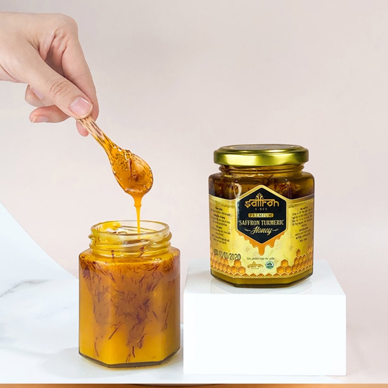 Hũ thủy tinh lục giác 100ml  - Chưng yến, mật ong, saffron, gia vị, siro, đồ muối