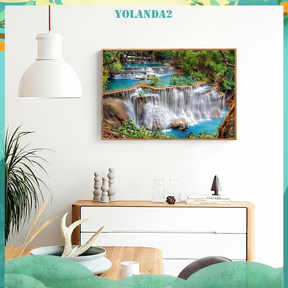 Tranh Đính Đá Kim Cương Toàn Bộ 5d Diy Hình Thác Nước