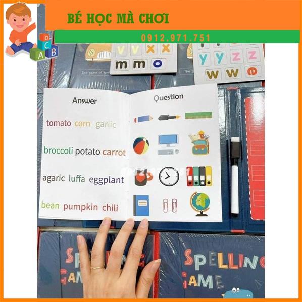 (Xả kho giá sốc) BỘ ĐỒ CHƠI GHÉP CHỮ VÀ SỐ SPELLING GAME CHO BÉ