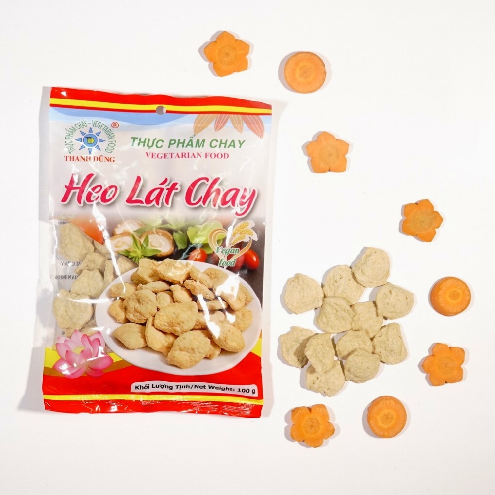 Thịt chay Thanh Dũng Heo lát chay, đồ chay cao cấp, thực phẩm vegan,đồ chay thiên nhiên, chay mặn đều dùng được - 100g &amp;