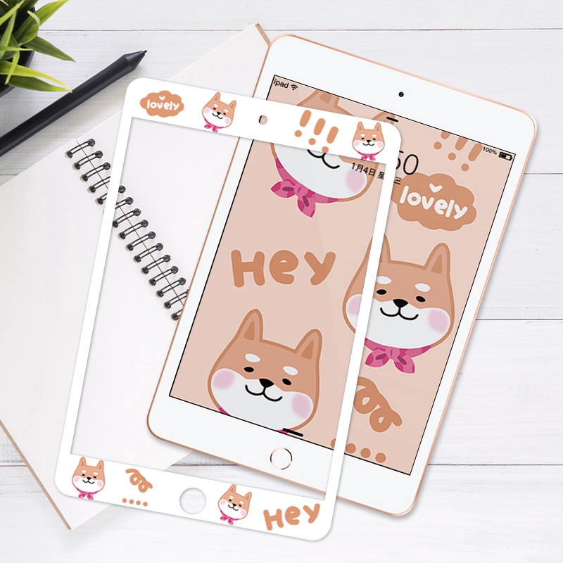 Phim cường lực họa tiết Shiba Inu bảo vệ màn hình cho Apple ipad mini 123 ipad Air1/2 ipad Air 3 pro11 ipad 10.2 | BigBuy360 - bigbuy360.vn