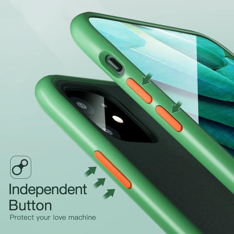 iPhone 12 mini SE 2 2020 SE2 X XS XR Max 8 7 6 6S Plus 11 Pro Max 2019  Shockproof Transparent  Anti Fall Phone Case Skin Feeling Back Cover