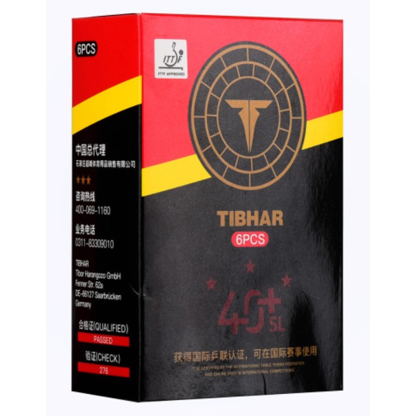 Bóng thi đấu Tibhar các loại [Tuýp 6 quả, hộp 6 quả, hộp 3 quả]