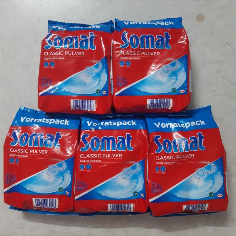 Combo 5 bịch bột rửa chén Somat 1.2kg siêu rẻ