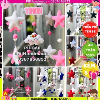 (9 MÀU)-(SẴN )TREO NÔI SAO HỒNG XINH XẮN