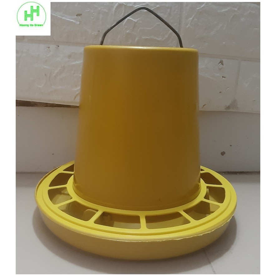 1 Máng ăn trung liền vành LR Số 2 Cho Gia Cầm (Gà, Vịt, Ngan, Ngỗng, Chim....) Chia ô, Kích Thước 22,22,18Cm