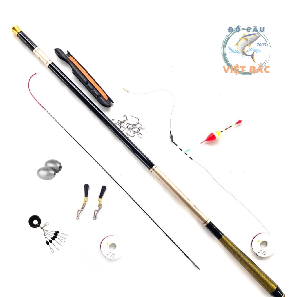 Cần câu tay Shimano 5H tặng kèm phụ kiện VB03 Đồ Câu Việt Bắc