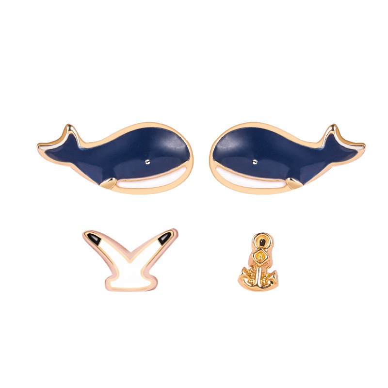 WHALE Set Cute Whale Earrings And Lovely Earrings For Women