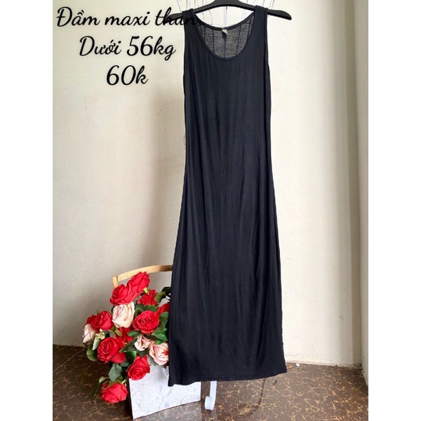 Đầm maxi thun