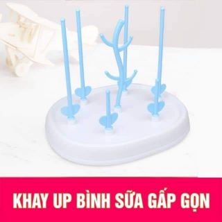 Giá úp bình sữa hình cây