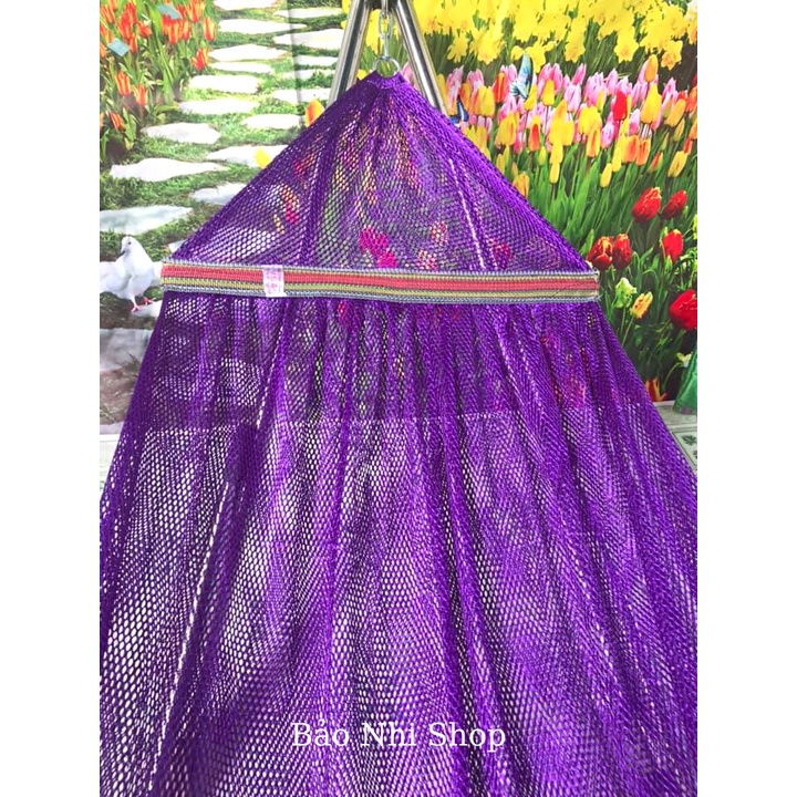 Võng lưới 2 lớp size 2M3 x 1M3 , nặng 1kg , cán thép 57cm , lưới võng người lớn