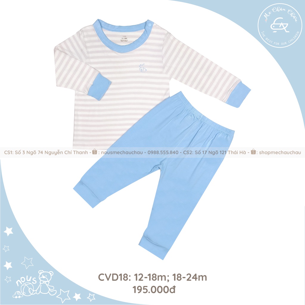 Bộ Cài Vai Dài Các Màu NOUS [Cho Bé Từ 12 Tháng đến 24 Tháng)