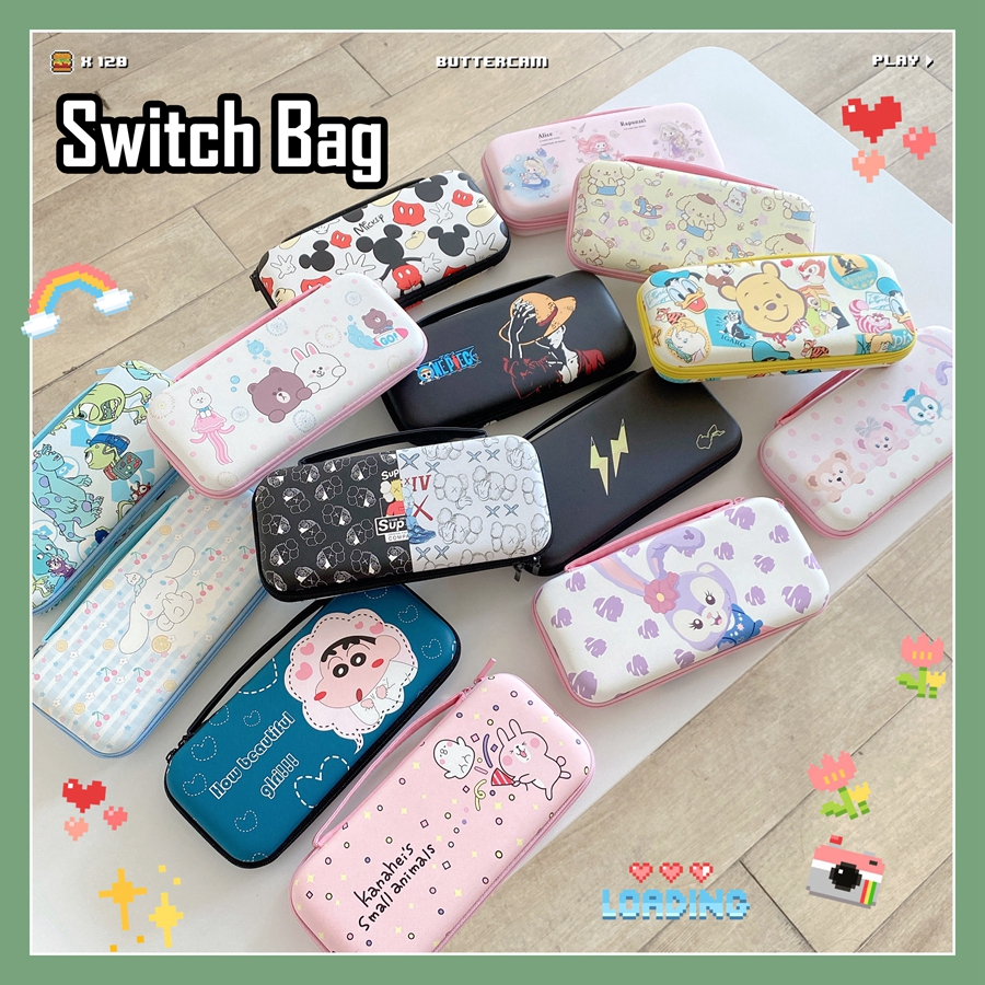 Túi Đựng Máy Chơi Game Cầm Tay Nintendo Switch Lite 2021 Chống Sốc In Hình Cậu Bé Bút Chì Shin-Chan Ốp