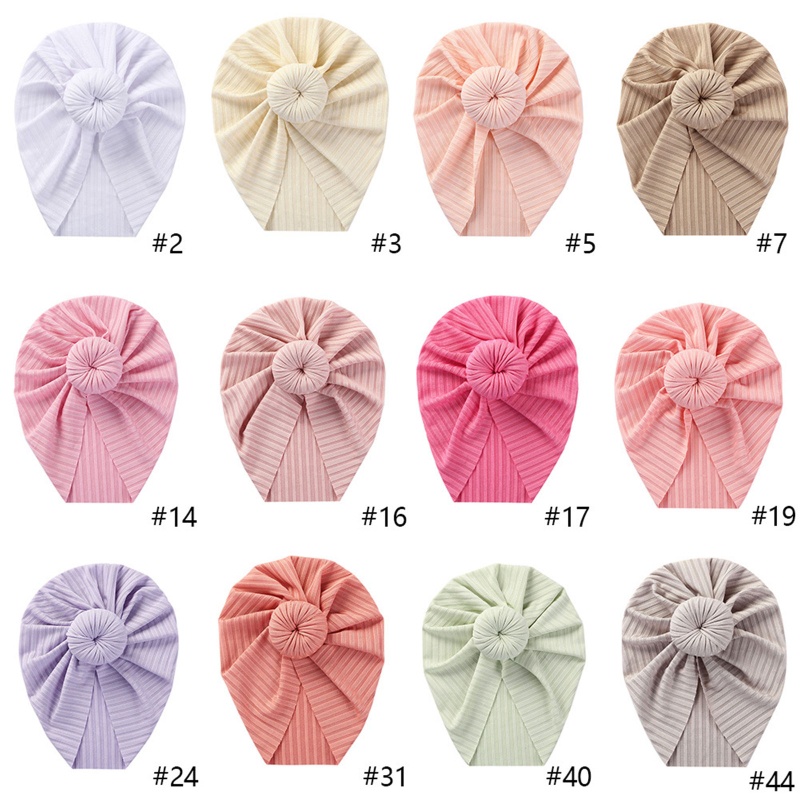 Khăn Turban Cotton Mềm Mại Thắt Nơ Phong Cách Ấn Độ Dành Cho Trẻ Sơ Sinh