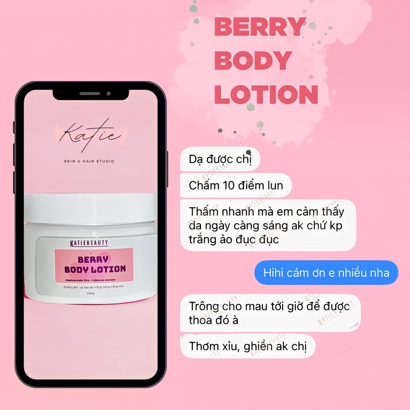 Kem dưỡng body Berry Body Lotion | KATIEBEAUTY