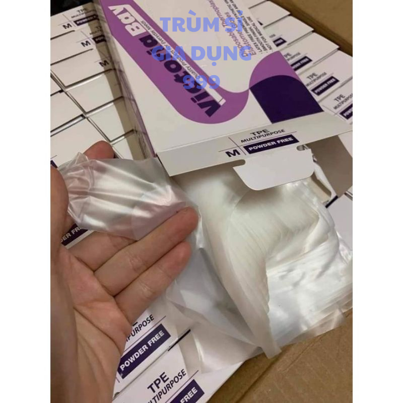 hộp 100 găng tay victoria siêu dai sử dụng trong việc nấu ăn nhà bếp dọn dẹp nhà cửa găng tay dai