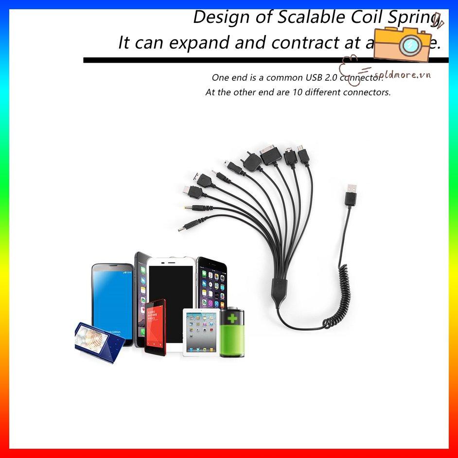 Dây Cáp Sạc Đa Năng 10 Trong 1 Tiện Dụng