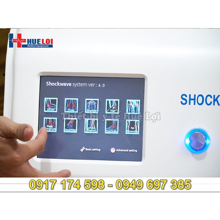 Máy điều trị bằng sóng xung kích T600. máy vật lí trị liệu bằng sóng xung kích