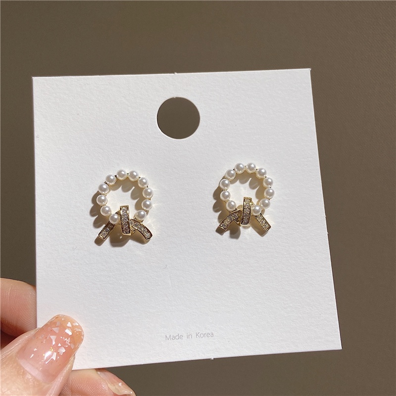 Đôi Bông Tai Ngọc Trai Giả Thời Trang Hàn Quốc