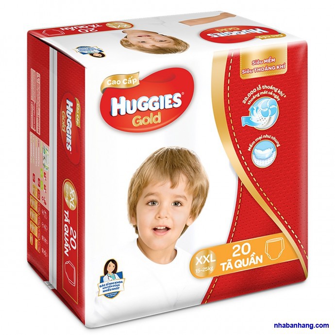 [HÀNG SALE_ XẢ KHO LẺ SIZE] Tã quần huggies gold size M32 miếng /L28 miếng /XL24 miếng/XXL20 miếng