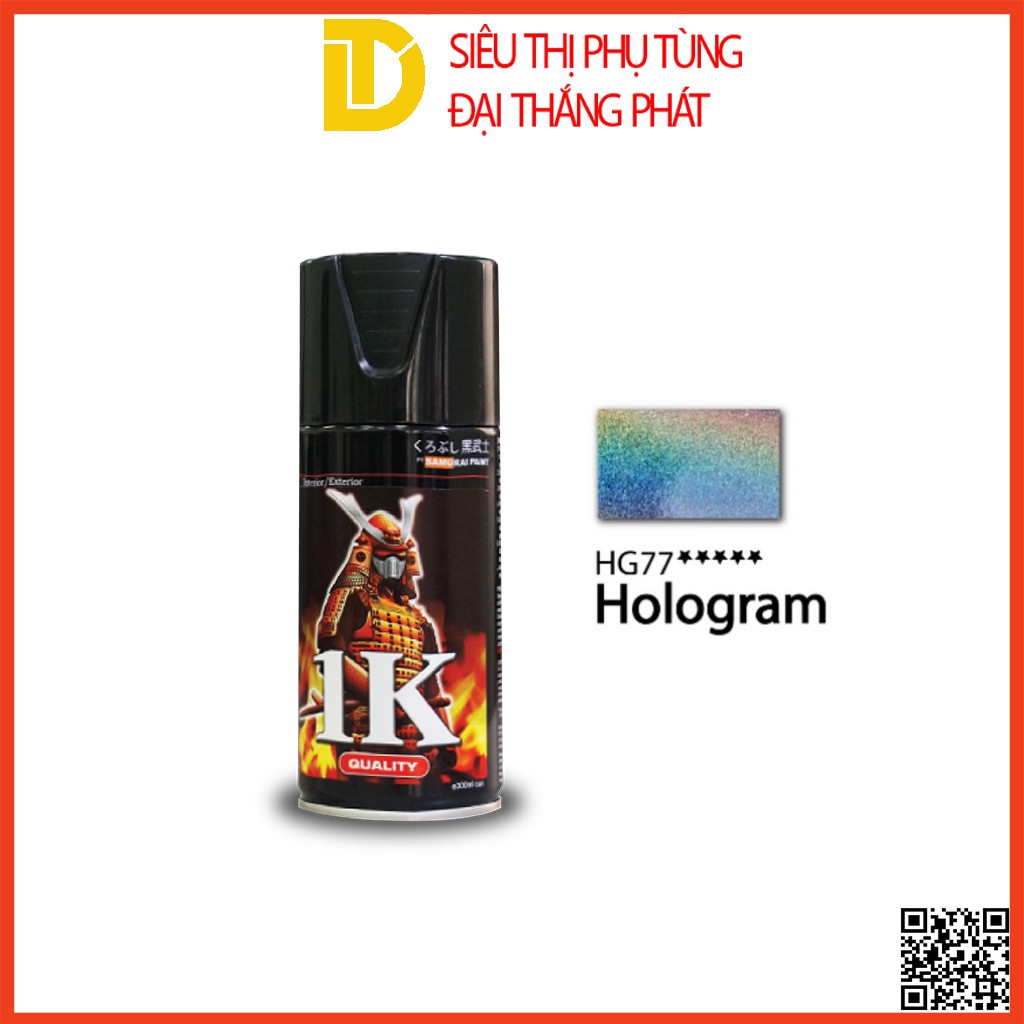 Sơn Samurai sơn xịt xe máy MÀU HOLOGRAM HG77