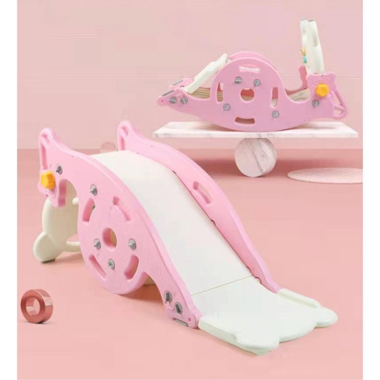 CẦU TRƯỢT BẬP BÊNH 3 IN 1 CHO BÉ(TẶNG KÈM 10 BÓNG)