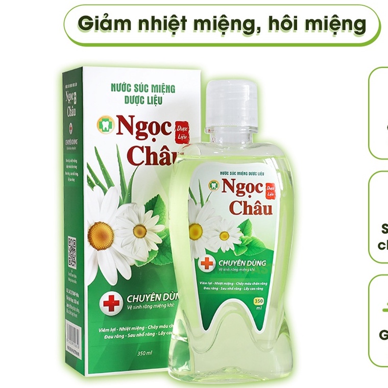 Nước Súc Miệng Dược Liệu Ngọc Châu 350ml