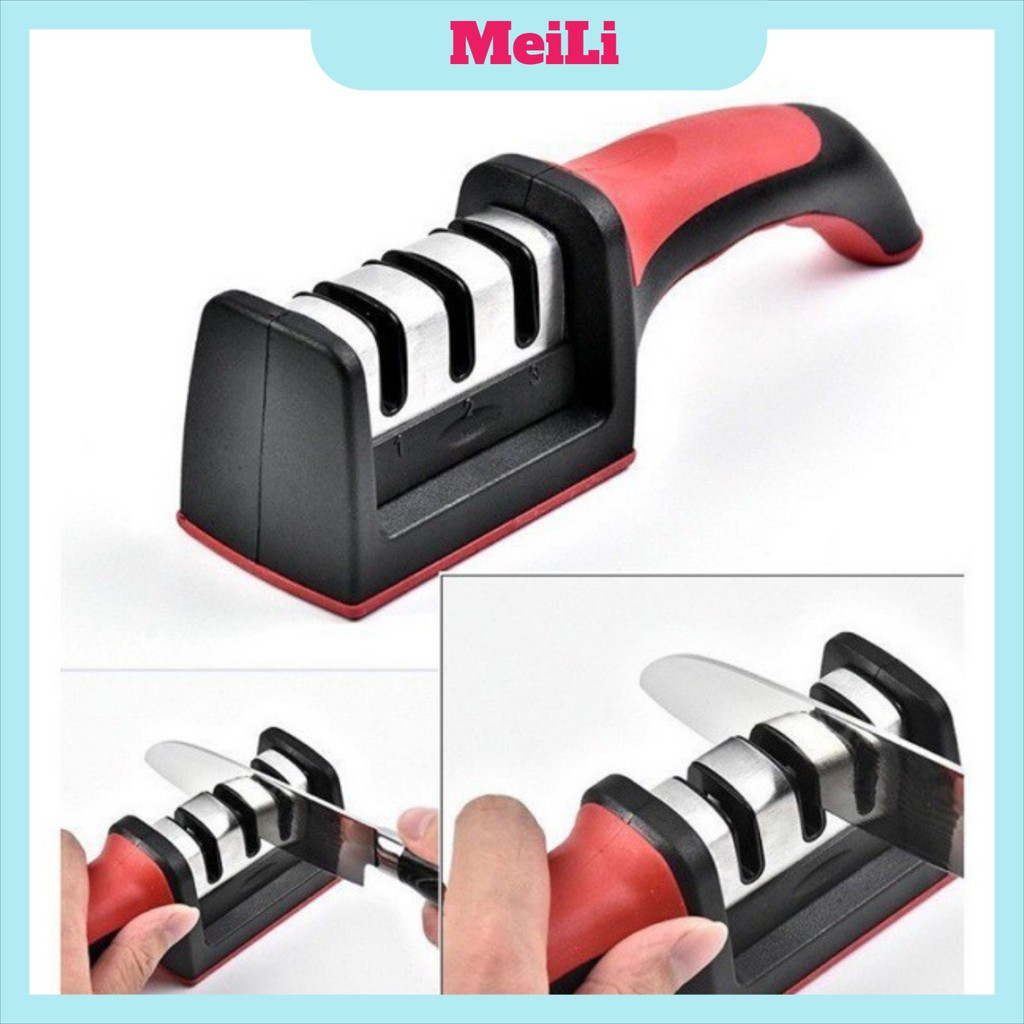 Mài daoFREESHIPDụng cụ mài dao kéo 3 cấp độ cầm tay nhanh bén siêu tiện lợi (Tuyển Sỉ)