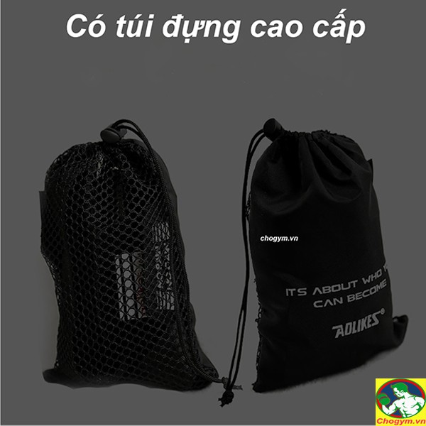 Găng Tay Tập GYM Lifting Grips Aolikes Pro Hở Mu Bàn Tay (1 Đôi)