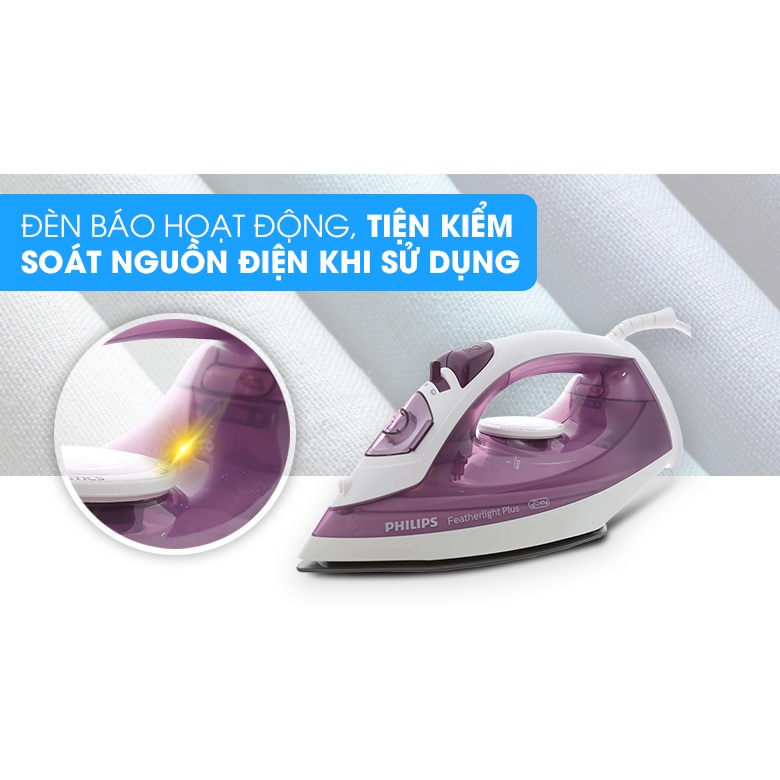 [Hàng chĩnh hãng] Bàn là hơi nước Philips GC1426/39. Công suất 1400-1800W