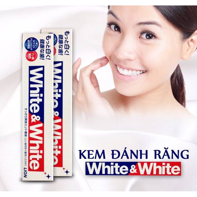 Kem đánh răng Nhật Bản - White and White trắng răng