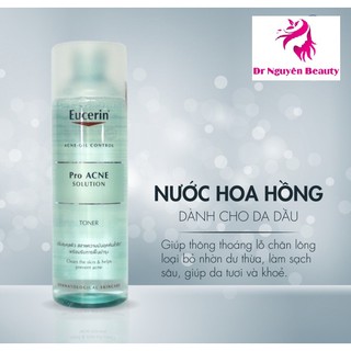 Nước Hoa Hồng cho Da Mụn Eucerin Pro ACNE Solution Toner (200ml)