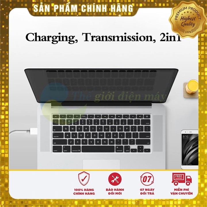 [Sale] Dây sạc Xiaomi 2 trong 1 Micro Usb và type C 1m SJX02ZM - shop Thế giới điện máy .