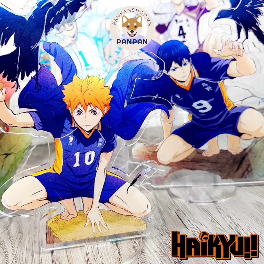 Mô Hình Standee acrylic Anime Haikyuu thiên nhiên - 8 nhân vật (15cm)