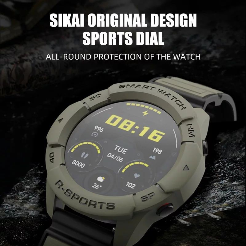 Ốp và dây Sikai TPU bảo vệ cho đồng hồ XiaoMi Mi Watch