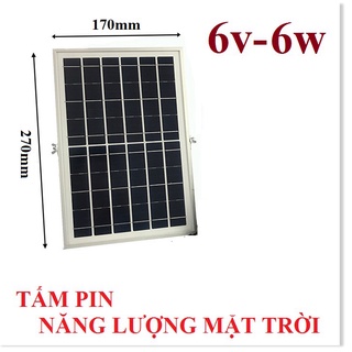 Tấm pin năng lượng mặt trời 6v cống suất 3w hoặc 6w sạc pin điện thoại