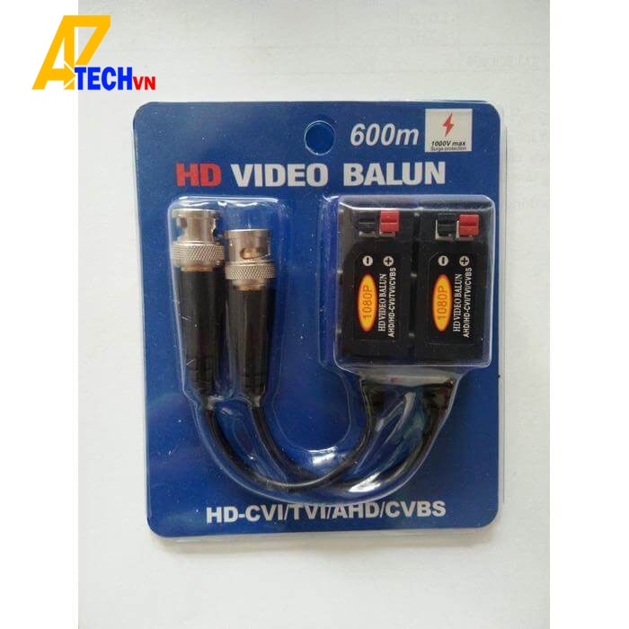 Video Balun UTP dùng khi sử dụng dây dẫn tín hiệu cho camera độ phân giải 1080P / 3MP / 4MP / 5MP