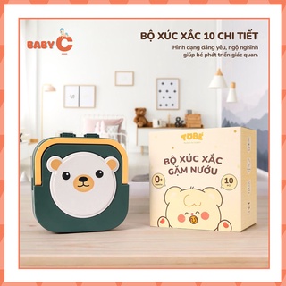 Bộ xúc xắc gặm nướu ToBé kèm hộp nhạc cao cấp chât liệu nhựa ABS an toàn cho bé - BabyC