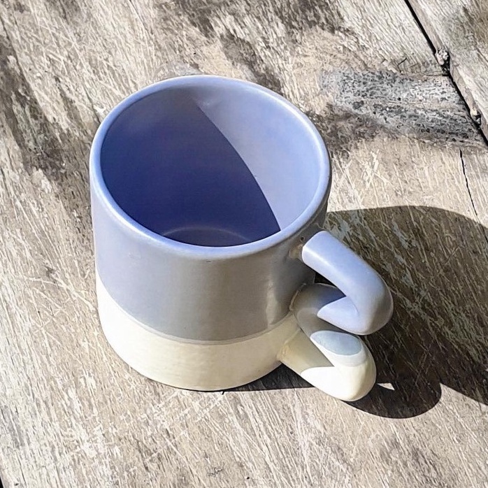 Cốc sứ Thiết Kế H2O Mug ( Ly sứ uống nước màu Tím 250 mL)