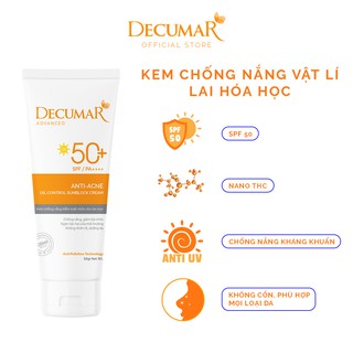 Kem Chống Nắng Decumar Advanced Sunblock 50gr
